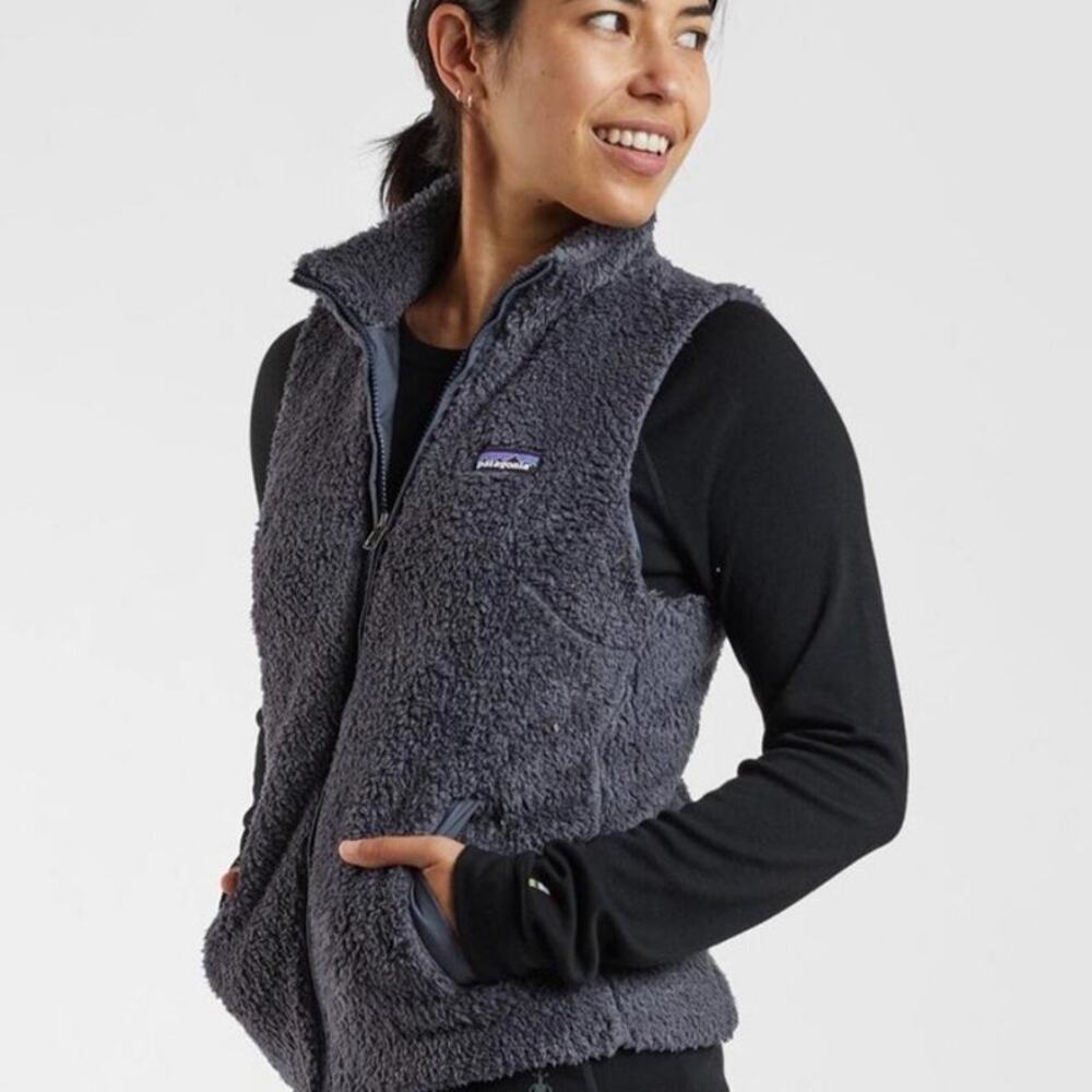 Patagonia Los Gatos Grey Fleece Vest Size XL